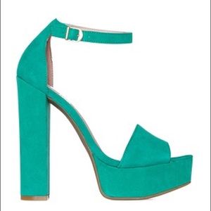 Teal Chinese Laundry Pumps